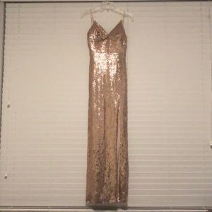 Blush Sequin Evening Gown